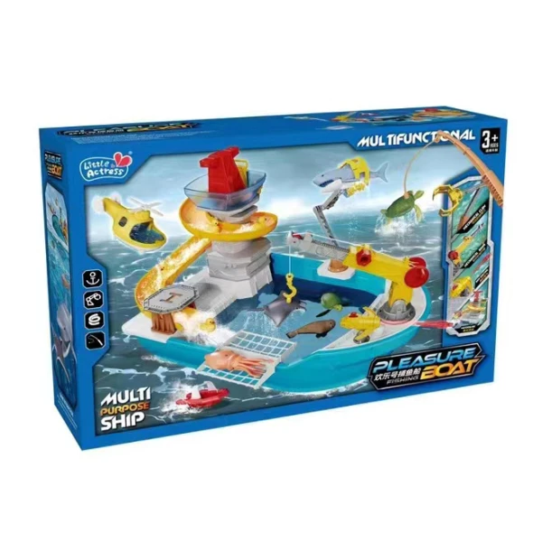 PLAYSET ΚΑΡΑΒΙ ΜΕ ΛΕΙΤΟΥΡΓΙΑ ΨΑΡΕΜΑΤΟΣ