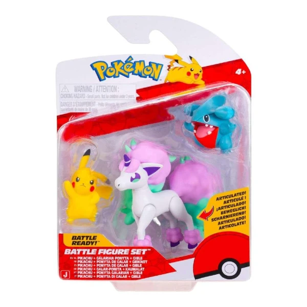 POKEMON ΦΙΓΟΥΡΕΣ W26 GIBLE-PIKACHU-GALARIAN PONYTA