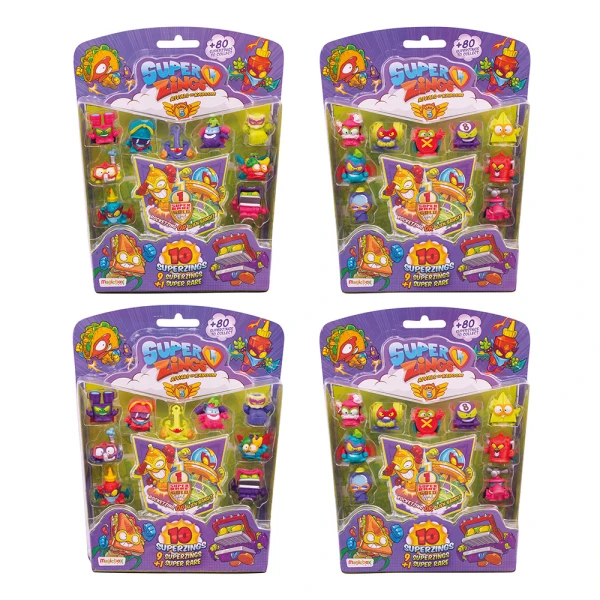 SUPERZINGS SERIES 5 BLISTER 9+1 FIRUGES FOR 3+ YEARS - 4 DESIGNS