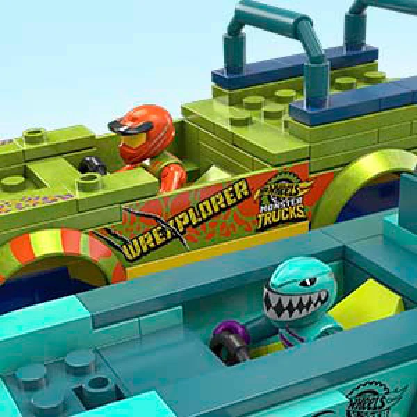 MEGA HOT WHEELS SMASH N CRASH WREX BONEYARD 332 τεμ.