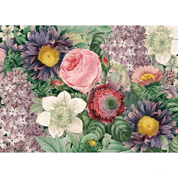 KIUB PUZZLE 1000 pcs AND CASE - FLEURS