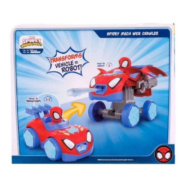 SPIDEY AND HIS AMAZING FRIENDS ΟΧΗΜΑ-ΡΟΜΠΟΤ 20 εκ. 2 ΣΕ 1 ΜΕ ΦΙΓΟΥΡΑ