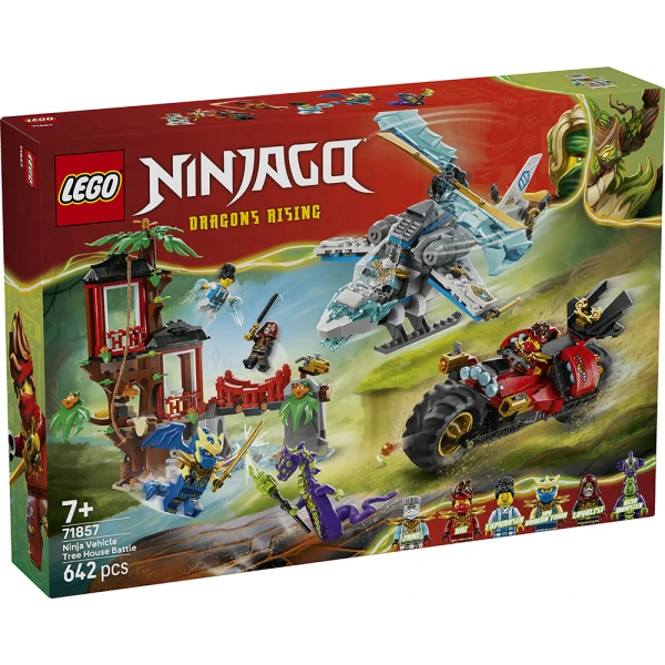 LEGO® NINJAGO® ΜΑΧΗ ΣΤΟ ΔΕΝΤΡΟΣΠΙΤΟ ΜΕ ΝΙΝΤΖΑ ΟΧΗΜΑΤΑ