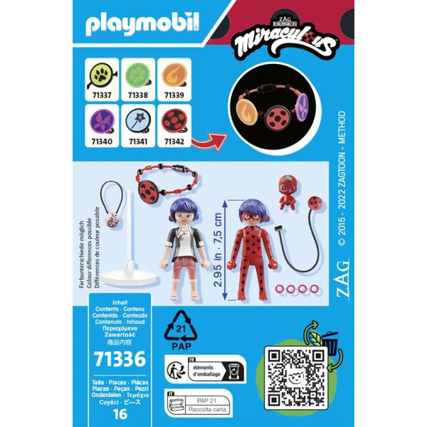 PLAYMOBIL MIRACULOUS MARINETTE & LADYBUG 