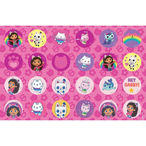 DRAWING PAD 23Χ33 cm 40 SHEETS WITH STICKERS & STENCIL GABBYS DOLLHOUSE - 2 DESIGNS