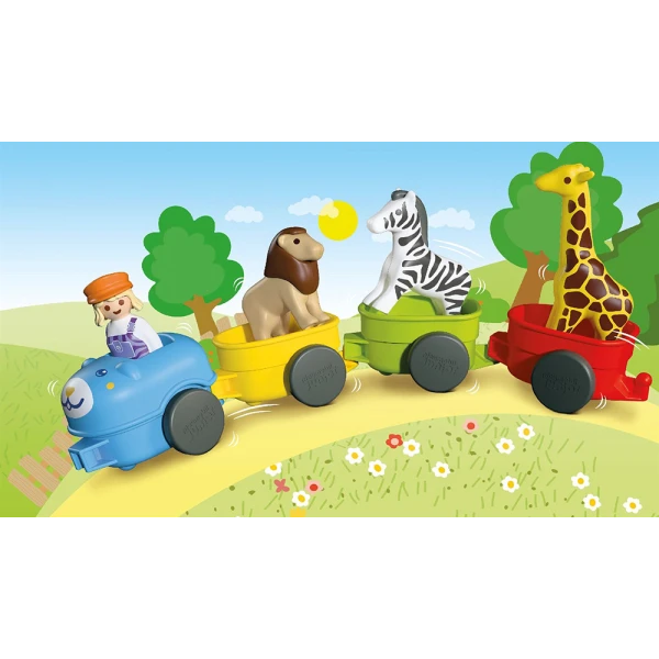 PLAYMOBIL JUNIOR ΤΡΕΝΟ ΜΕ ΖΩΑΚΙΑ