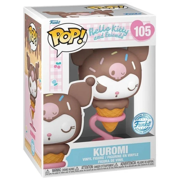 FUNKO POP! SANRIO HELLO KITTY AND FRIENDS VINYL FIGURE KUROMI ICE CREAM 105
