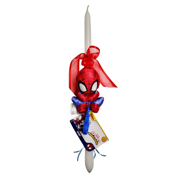 EASTER CANDLE SPIDEY PLUSH KEYCHAIN ​​- SPIDEY