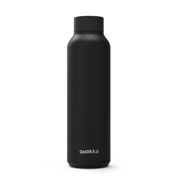 QUOKKA STAINLESS STEEL ΘΕΡΜΟΣ SOLID JET BLACK 630ml