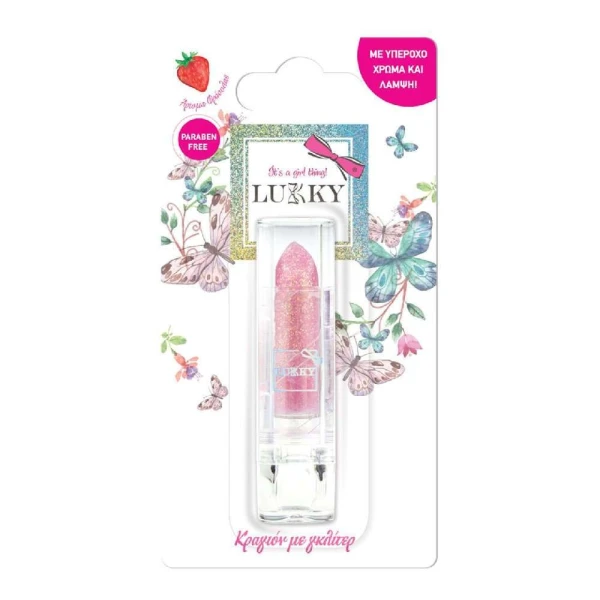 LUKKY LIPSTICK WITH GLITTER - 3 COLORS