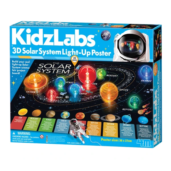 4M 3D SOLAR SYSTEM LIGHT-UP POSTER