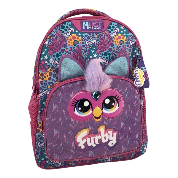 MUST TEAM ΤΣΑΝΤΑ ΠΛΑΤΗΣ 32X18X43 εκ. ΜΕ 3 ΘΗΚΕΣ FURBY