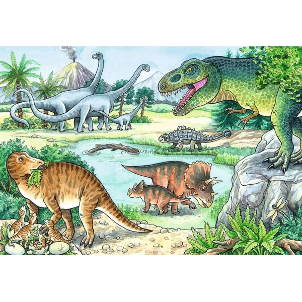 RAVENSBURGER PUZZLE 2X24 pcs DINOSAURUS
