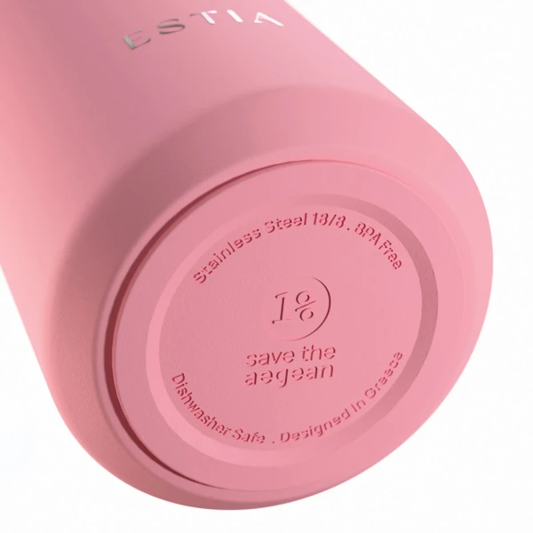 ESTIA HOME ART ΘΕΡΜΟΣ FLOW SAVE THE AEGEAN 800ml ROSE