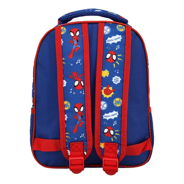 MUST TEAM PRESCHOOL BACKPACK 27X10X31 cm WITH 2 COMPARTMENTS SPIDEY AND HIS AMAZING FRIENDS