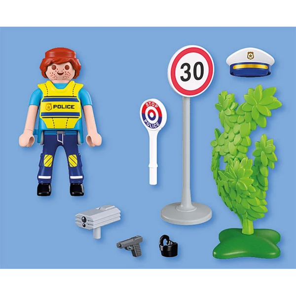 PLAYMOBIL SPECIAL PLUS ΑΣΤΥΝΟΜΙΚΟΣ ΜΕ ΡΑΝΤΑΡ ΤΑΧΥΤΗΤΑΣ