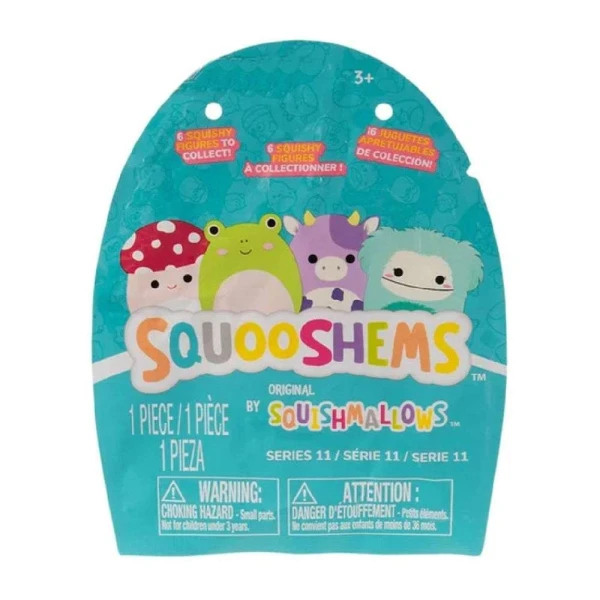 SQUISHMALLOWS - SQUOOSHEMS VIP SQUAD ΣΑΚΟΥΛΑΚΙ ΜΕ ΖΟΥΛΗΧΤΗ ΦΙΓΟΥΡΑ ΕΚΠΛΗΞΗ 6 εκ. 