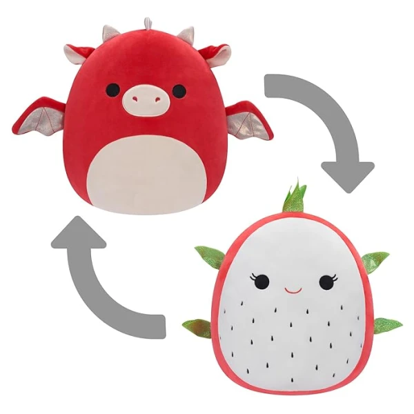 SQUISHMALLOWS FLIPMALLOWS PLUSH 13 cm DRAGONFRUIT-DRAGON