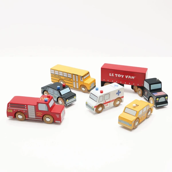 LE TOY VAN ΞΥΛΙΝΟ ΣΕΤ ΟΧΗΜΑΤΩΝ NEW YORK CARS