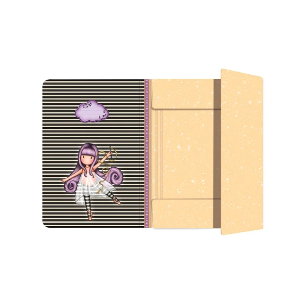 GORJUSS SANTORO MELODIES FOLDER WITH ELASTIC CLOSURE LITTLE DANCER