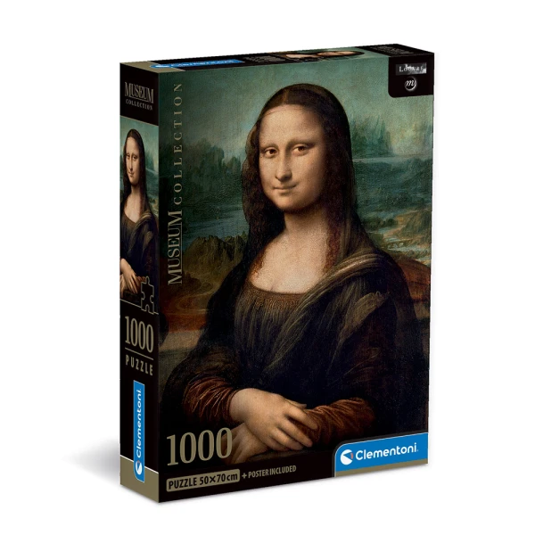 CLEMENTONI PUZZLE MUSEUM COLLECTION LEONARDO DA VINCI MONA LISA 1000 pcs