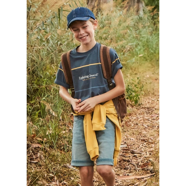 MAYORAL BERMUDA SHORTS JEAN BASIC ΓΚΡΙ BLUE 