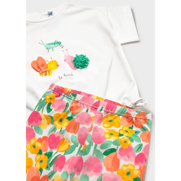 MAYORAL SET LEGGINGS PRINTED HIBISCUS