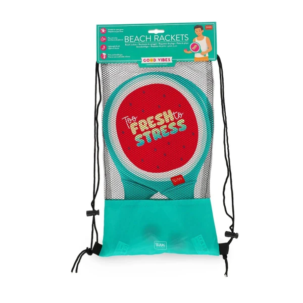 LEGAMI BEACH RACKETS SET WITH 2 BALLS WATERMELON