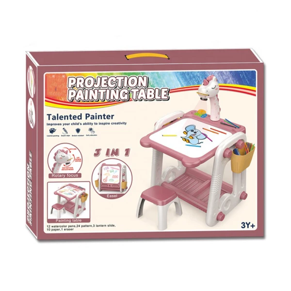 DESK-EASEL-PROJECTOR 3 IN 1 PINK