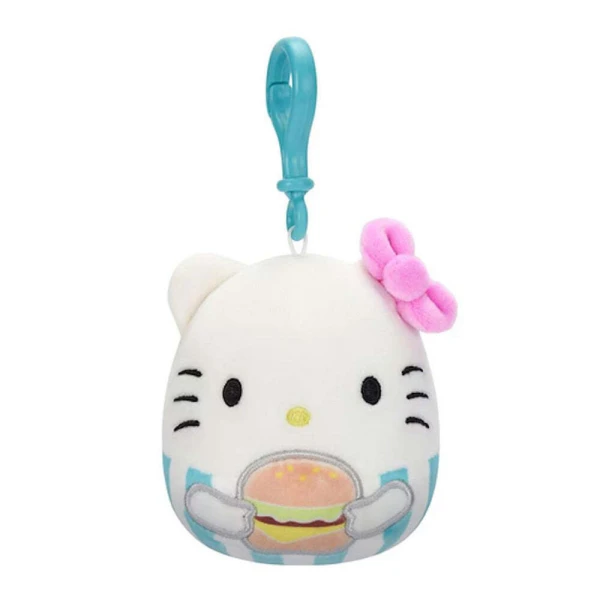 SQUISHMALLOWS SANRIO PLUSH KEYCHAIN 9 cm. FOOD TRUCK TREATS - HELLO KITTY