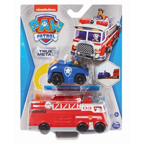 PAW PATROL ΜΕΤΑΛΛΙΚΟ ΠΥΡΟΣΒΕΣΤΙΚΟ ΟΧΗΜΑ & ΦΙΓΟΥΡΑ ΜΑΡΣΑΛ ΜΕ ΟΧΗΜΑ