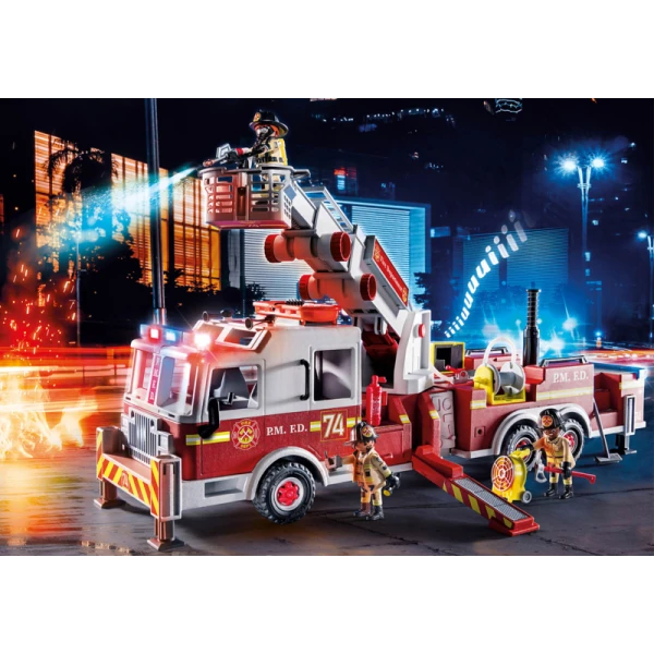PLAYMOBIL CITY ACTION US TOWER LADDER: ΠΥΡΟΣΒΕΣΤΙΚΟ ΟΧΗΜΑ