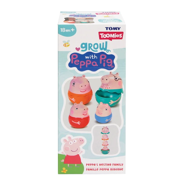 TOMY TOOMIES ΒΡΕΦΙΚΟ ΠΑΙΧΝΙΔΙ ΜΠΑΝΙΟΥ ΟΙΚΟΓΕΝΕΙΑ PEPPA PIG ΣΤΗ ΦΩΛΙΑ ΓΙΑ 18+ ΜΗΝΩΝ