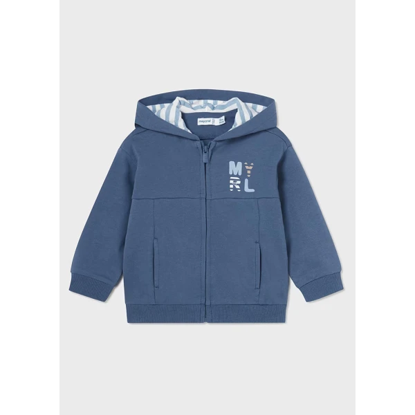 MAYORAL CARDIGAN SWEATSHIRT HOOD EARS BLUE