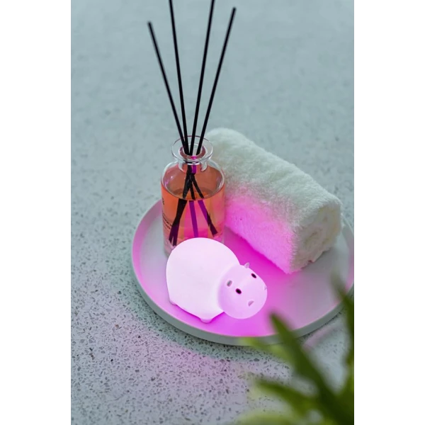 MEGA LIGHT SWIMMY HIPPO - WATERPROOF LIGHT WITH COLOR CHANGES