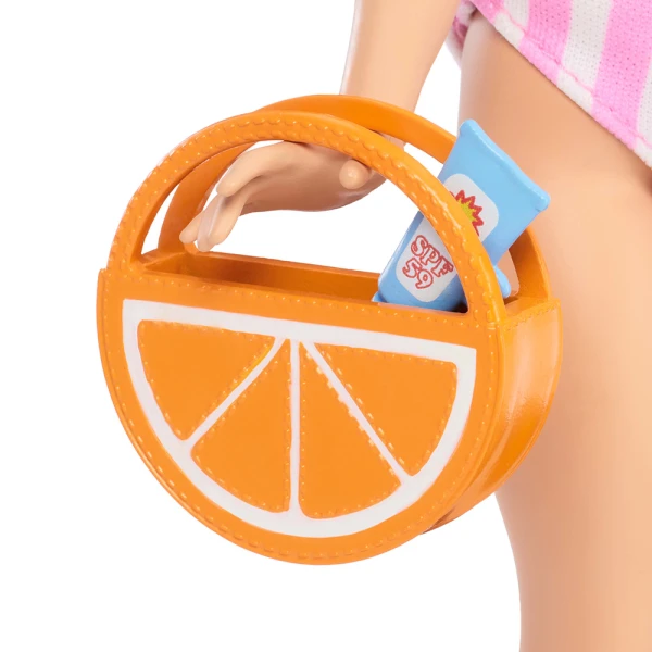 BARBIE DREAM BESTIES IMPULSE DOLL WITH STRIPED PINK SWIMSUIT