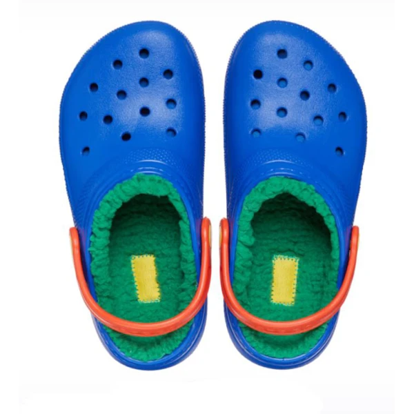 CROCS CLASSIC LINED CLOG K BLUE BOLT/MULTI