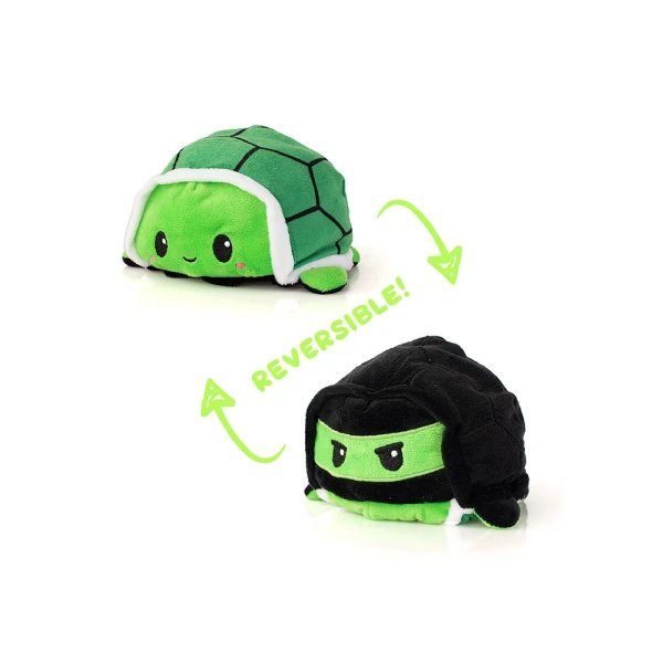 PLUSH TURTLE NINJA FLIPETS 15 cm MOOD CHANGING
