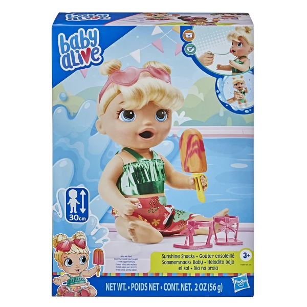 BABY ALIVE ΚΟΥΚΛΑ ΜΩΡΟ SUNSHINE SNACKS BLOND HAIR