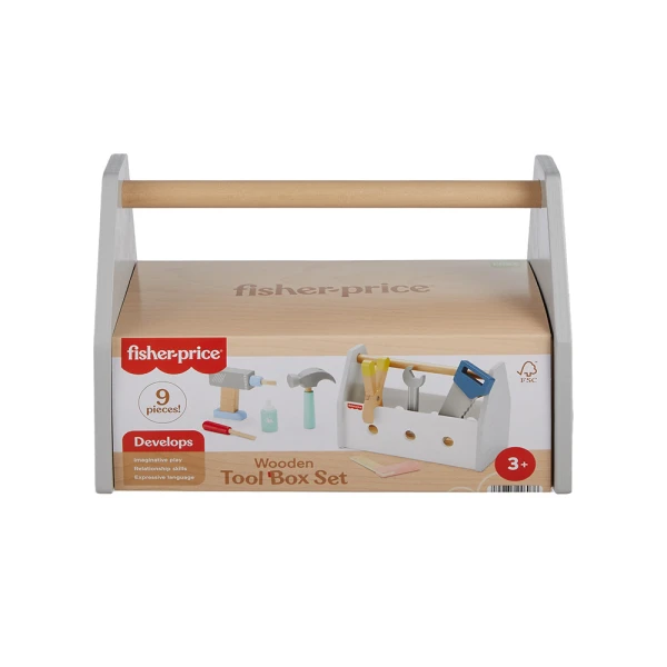 FISHER PRICE ΞΥΛΙΝΗ ΘΗΚΗ ΜΕ ΕΡΓΑΛΕΙΑ