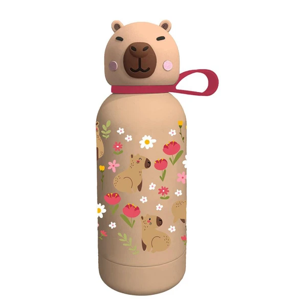 MUST TEAM STAINLESS STEEL THERMAL WATER BOTTLE 500ml CAPYBARA