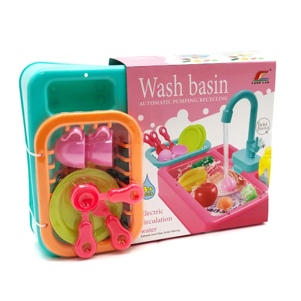 SINK WITH WATER AND ACCESSORIES -4 COLORS