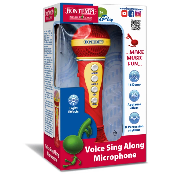 BONTEMPI KARAOKE MICROPHONE WITH LIGHT EFFECTS