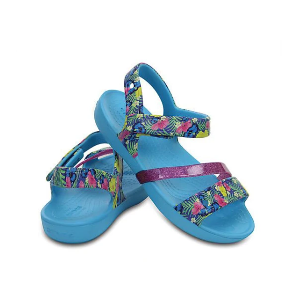 CROCS LINA SANDAL K ELECTRIC BLUE