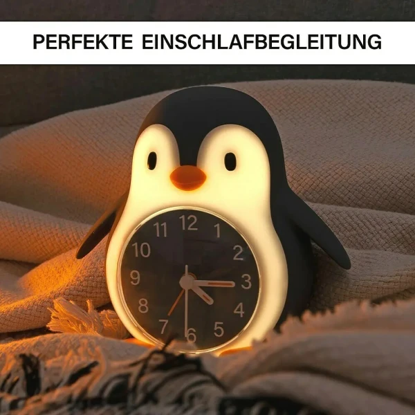 MEGALIGHT ALARM CLOCK POPPY PENGUIN WITH LIGHT