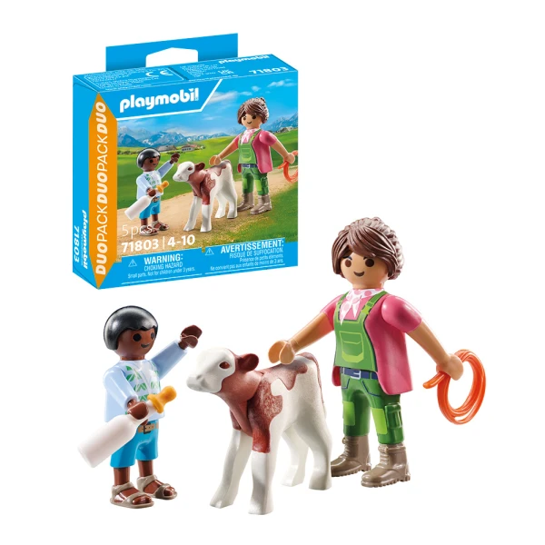 PLAYMOBIL DUOPACK ΑΓΡΟΤΙΣΣΑ ΚΑΙ ΠΑΙΔΑΚΙ ΜΕ ΜΟΣΧΑΡΑΚΙ