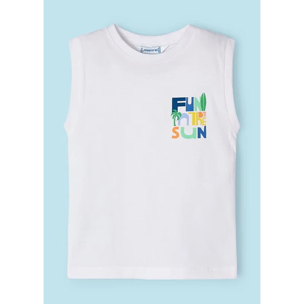 MAYORAL SLEEVELESS BLOUSE WHITE
