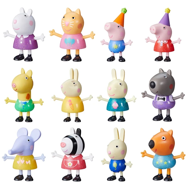 PEPPA PIG FIGURES PEPPA\'S PARTY FRIENDS - 12 DESIGNS