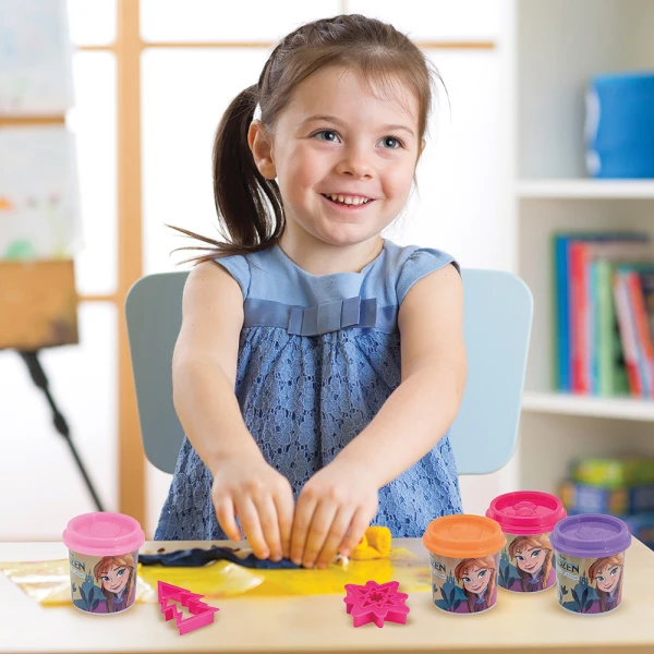 AS DOUGH DISNEY FROZEN & MARVEL SPIDERMAN SET OF 2 DOUGH POTS WITH 2 CUTTERS 228gr FOR AGES 3+ - 8 DESIGNS