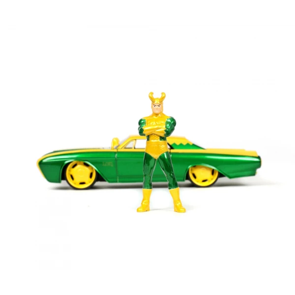 MARVEL LOKI 1963 FORD THUNDERBIRD 1:24